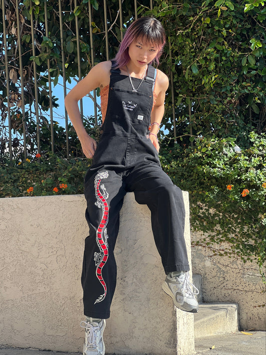 Custom Embroidered "Harmony Dragon" Overalls