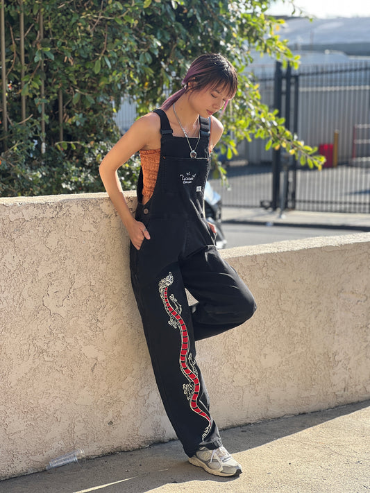 Custom Embroidered "Harmony Dragon" Overalls